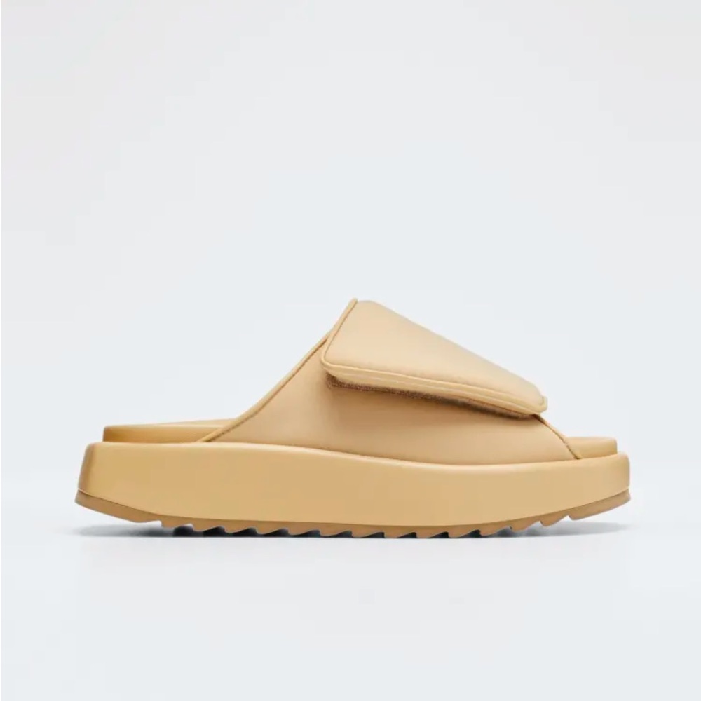 Gia 1 Fold-Over Flatform Slide Sandals